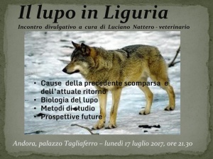 Il lupo in Liguria_locandina